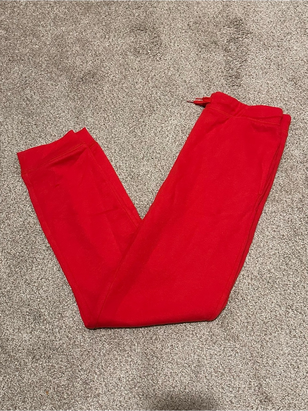 Lands' End Kids Bright Red Fleece Joggers